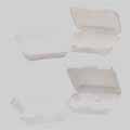 Foam Hinged Lid Carryout Containers