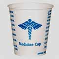 Wax-Coated Paper Graduated Medicine Cup