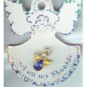 Birthstone Angel Pins