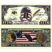 Limited Edition Novelty Independence Day Bills