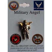 Military Angel Pin with Helmet