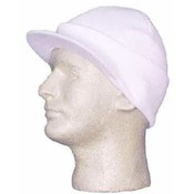 White Ski Hat Visor - Dozen Packed