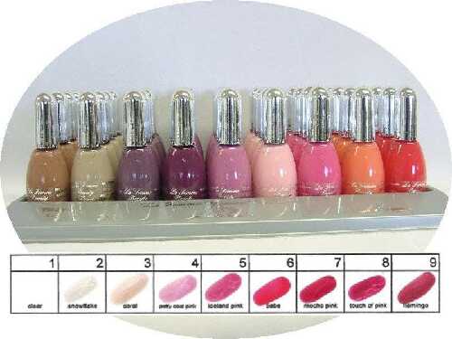 La Femme NAIL POLISH Silver pink nail polish shades. La Femme NAIL POLISH Silver