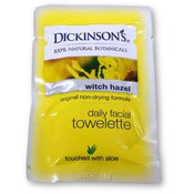 Dickinsons Witch Hazel Facial Towelette W/Aloe