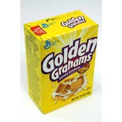 General Mills Golden Grahams Cereal Box