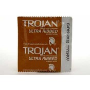 Trojan Ultra Ribbed Lubricated Condom (3pack)