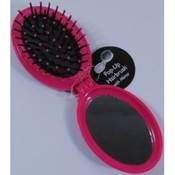Pop-Up Hairbrush with Mirror