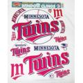 Minnesota Twins Reusable Static Window Clings