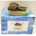 3" Holly Teenie Oval Candle Toppers