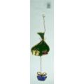 Stained Glass Christmas Ornaments,  Santa's Bag