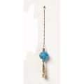 Turquoise And Gold Fan Pull
