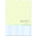 Green With Blue Stripe Thank You Note Cards