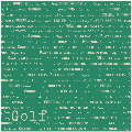 Golf Words 12X12 25Ct