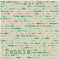Tennis Words 12X12 25Ct