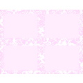Blooming Pink 4 Up Postcard