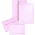 Pink Pearl Border Invitation and Note Card Kit