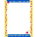 Red Stars &amp; Swirls Letterhead