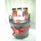 Bath Solutions Red Pomegranate 5 Pc. Bath Gift Set