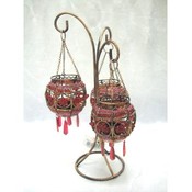 Shanti 3 Lite Decorative Beaded Candle Holder