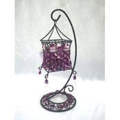Shanti Decorative Single Beaded Tea Lite Holder
