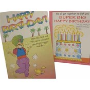 Jumbo Bday Cards Asst. In Display