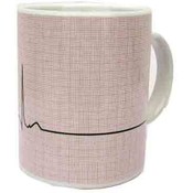 White Glaze Mug Pink Pulse