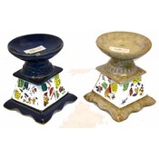 5" Mosaic Candle Holder 2 Assorted