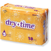Dry Time Baby Diapers Size 3; 12-24lbs