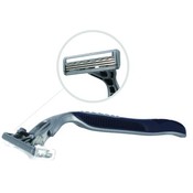 Triple Blade Razor with Lubricating Strip