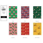 Christmas Roll wrap Assort I - 6 Designs assorted