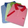 Ladies Nantucket Brand Striped Pique Polo Shirt