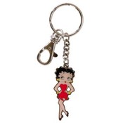 Betty Red Dress Enamel Key Chain