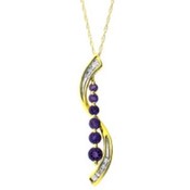 Diamond and Amethyst Pendant