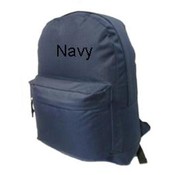 18" Solid Color Backpack Navy Only