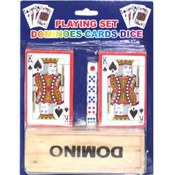 Sstandard Size Dominoes Dice And Card Set