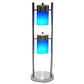 2-Light Adjustable Table Lamp - Blue