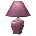 Ceramic Table Lamp - Burgundy