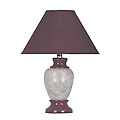 Ceramic Table Lamp - Burgundy