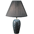 26" Ceramic Table Lamp - Green