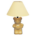 Ceramic Teddy Bear Lamp - Yellow