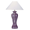 Ceramic Table Lamp - Burgundy