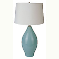 28" Ceramic Table Lamp - Sky Blue