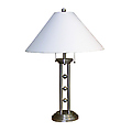 Metal Table Lamp - Silvertone