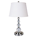 Crystal Table Lamp - Chrome
