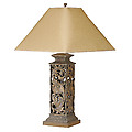 31" Ivory Scroll Table Lamp
