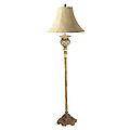 Brushed Floor Lamp - Cream (63")