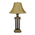 3-Pillar Table Lamp - Antique Gold