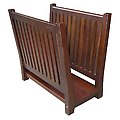 15" Magazine Rack - Mahogany
