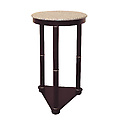 Round End Table - Cherry