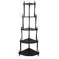 Cherry 5-Tier Corner Stand